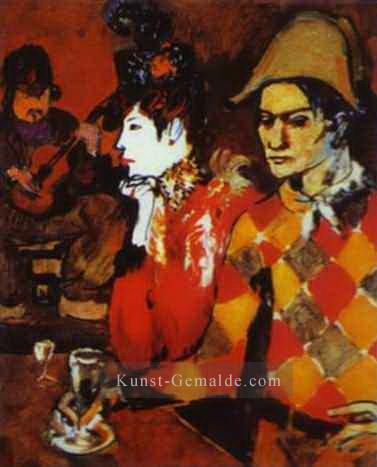 In Lapin Agile oder Harlekin mit einem Glas 1905 kubistischen Pablo Picasso Ölgemälde